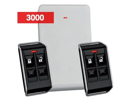 [B810STANDARD-FOBKIT] BOSCH, RADION Deluxe wireless remote kit, Includes 1x B810 receiver and 2x RFKF-FB 4 button key fob transmitters (black), Suits Solution 3000, 433MHz